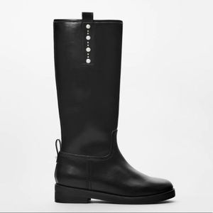 Girls Zara Pearl Embellished Boots